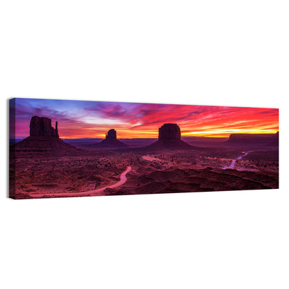 Monument Valley Arizona Sunset Wall Art