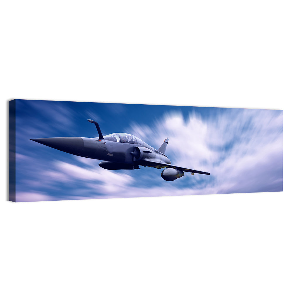 Supersonic Fighter Jet Over Ocean Wall Art