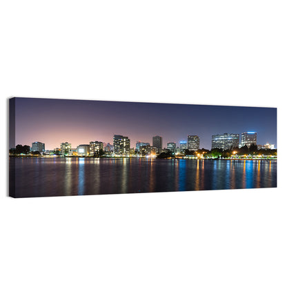 Oakland Skyline Over Lake Merritt Wall Art