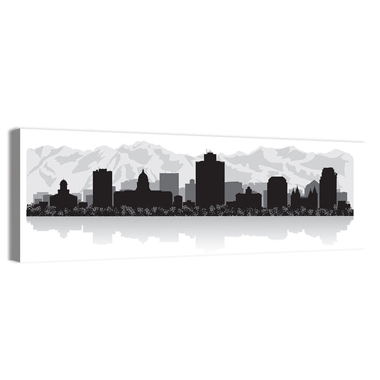 Salt Lake City Skyline Wall Art