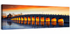 Seventeen-arch Bridge at Golden Hour Wall Art