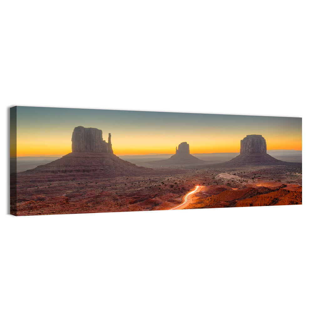 Monument Valley Golden Horizon Wall Art