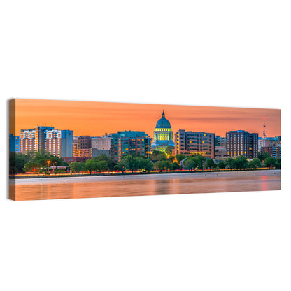 Madison State Capitol Skyline Wall Art