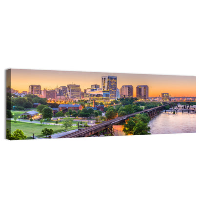 Richmond Skyline at Golden Hour Wall Art
