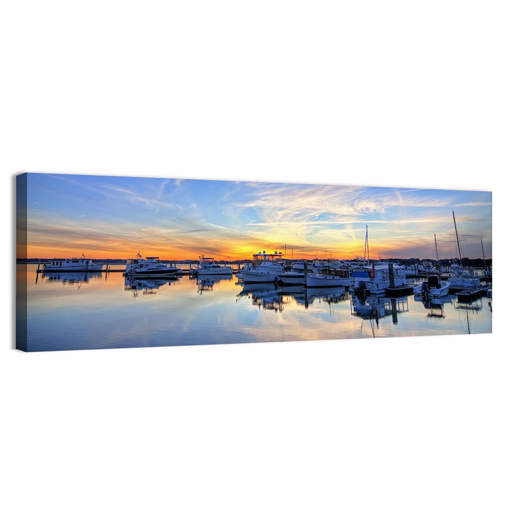 Marina at Golden Hour Wall Art
