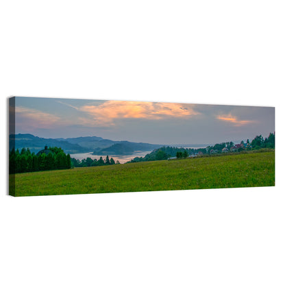 Czorsztynskie Lake Meadow at Dusk Wall Art