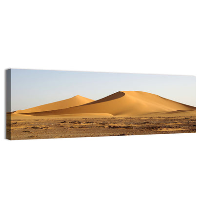 Golden Hour Desert Dunes Wall Art