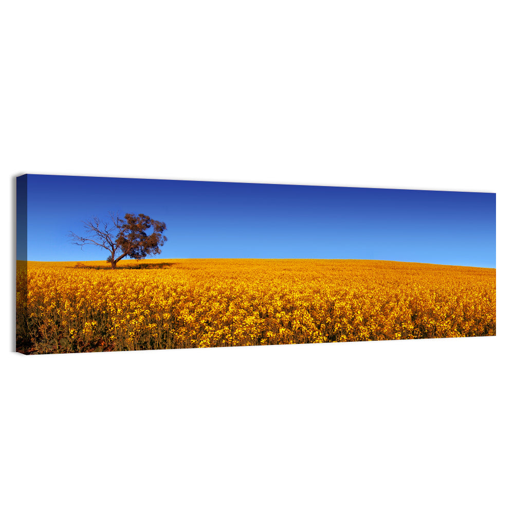 Canola Field with Lone Tree Wall Art