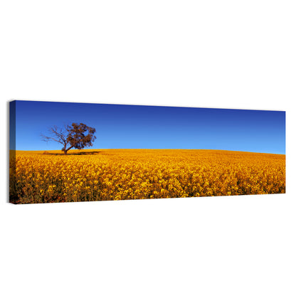 Canola Field with Lone Tree Wall Art