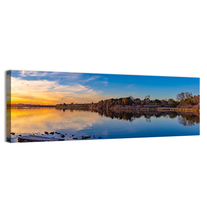 Zorinsky Lake Golden Hour Wall Art