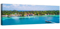 Belize Reef Island Pier Wall Art