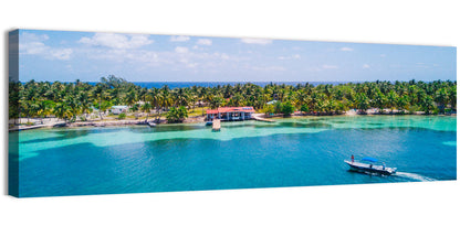 Belize Reef Island Pier Wall Art