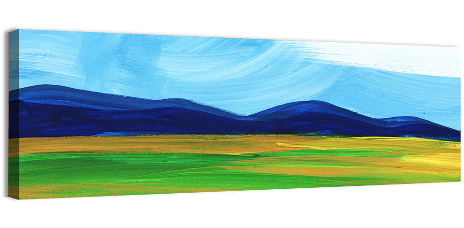 Serene Painted Mountains Wall Art