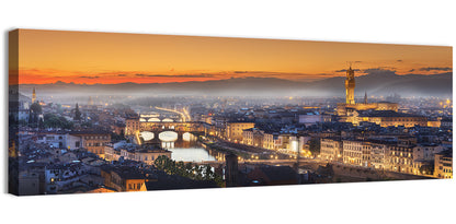 Florence Sunset Over the Arno Wall Art