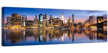 Manhattan Skyline at Twilight Wall Art