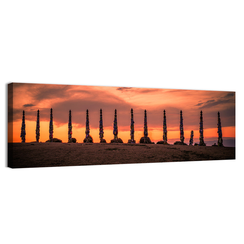 Shaman Pillars at Dusk Wall Art