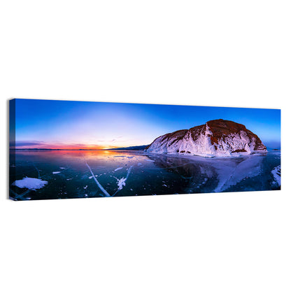 Lake Baikal Winter Sunset Wall Art