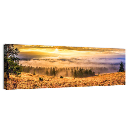 Ural Taiga Sunrise Wall Art
