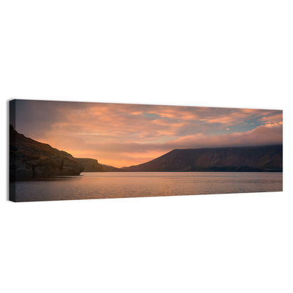 Kleifarvatn Lake at Sunset Wall Art