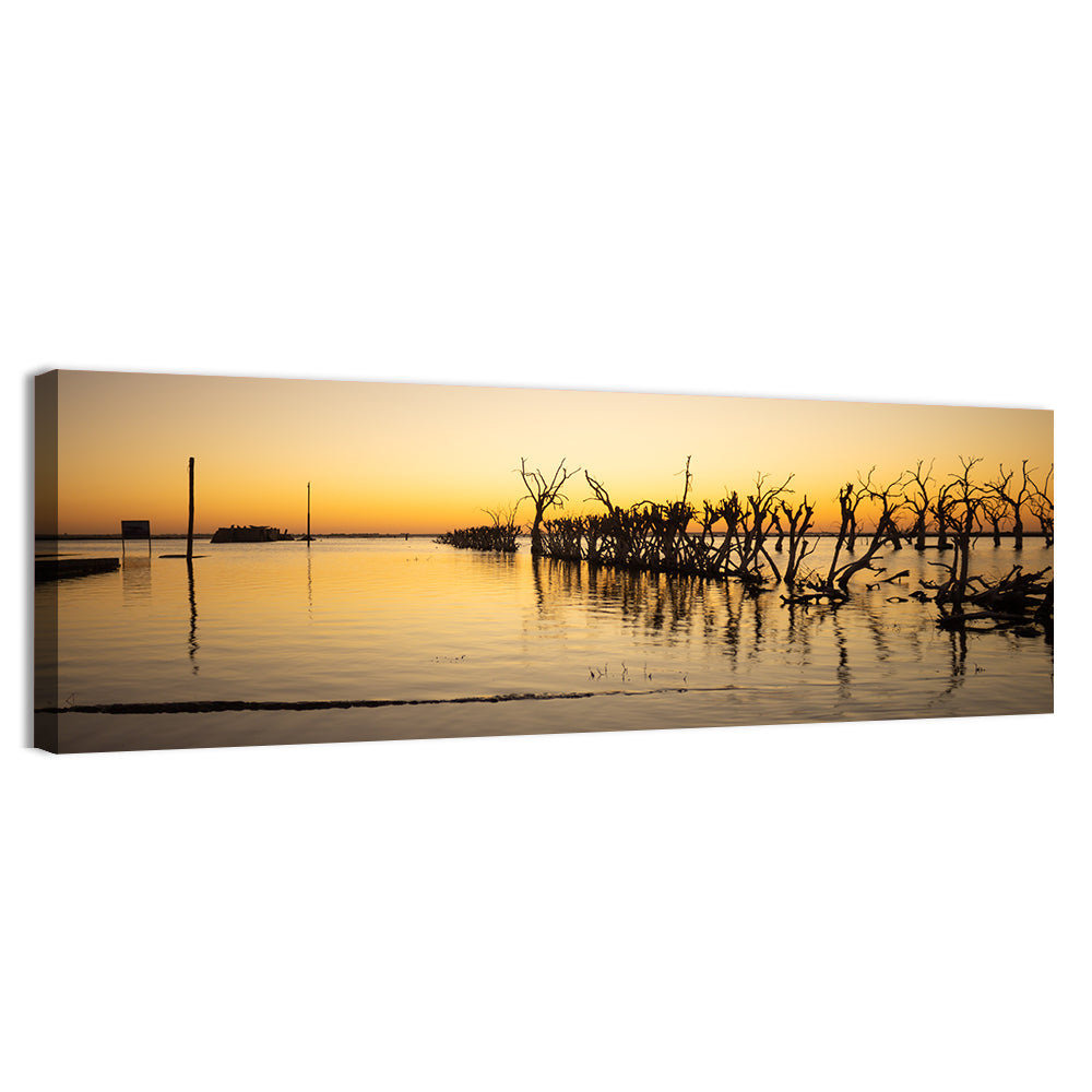 Lake Epecuen Evening Glow Wall Art