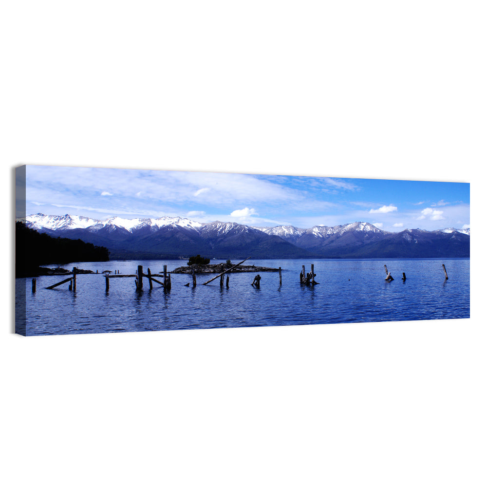 Nahuel Huapi Lake with Wooden Pilings Wall Art