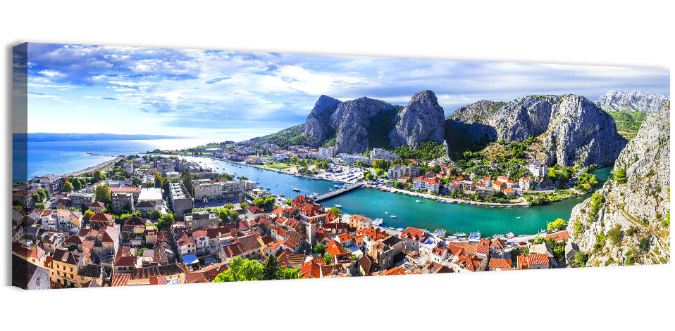 Omiš Cetina River Mouth Canyon View Wall Art