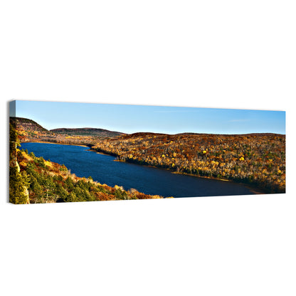 Lake of the Clouds Golden Hour Wall Art