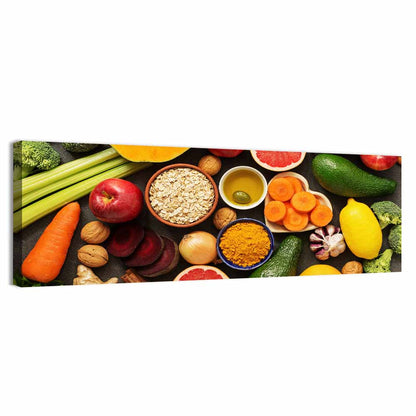 Detox Diet Ingredients Wall Art