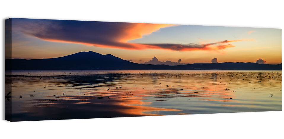 Lake Chapala Golden Dusk Wall Art