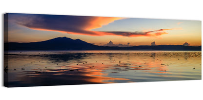 Lake Chapala Golden Dusk Wall Art