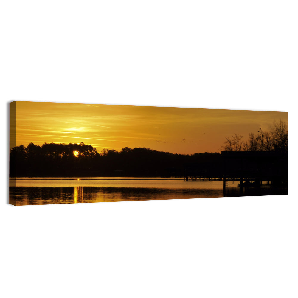 Lake Weiss Sunset Reflection Wall Art