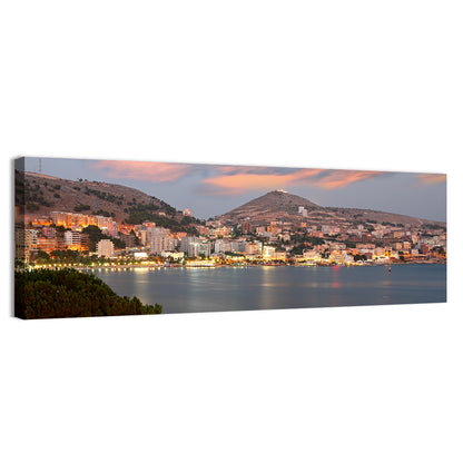 Sarandë Bay at Dusk Wall Art