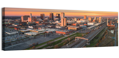 Birmingham Golden Hour Skyline Wall Art