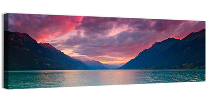 Lake Brienz Teal Sunset Wall Art