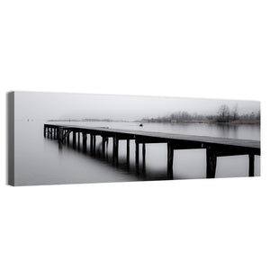 Wooden Lake Jetty Wall Art