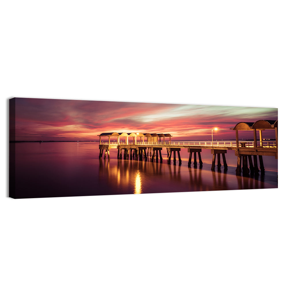 Jekyll Island Pier at Dusk Wall Art