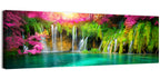 Plitvice Falls in Golden Light Wall Art