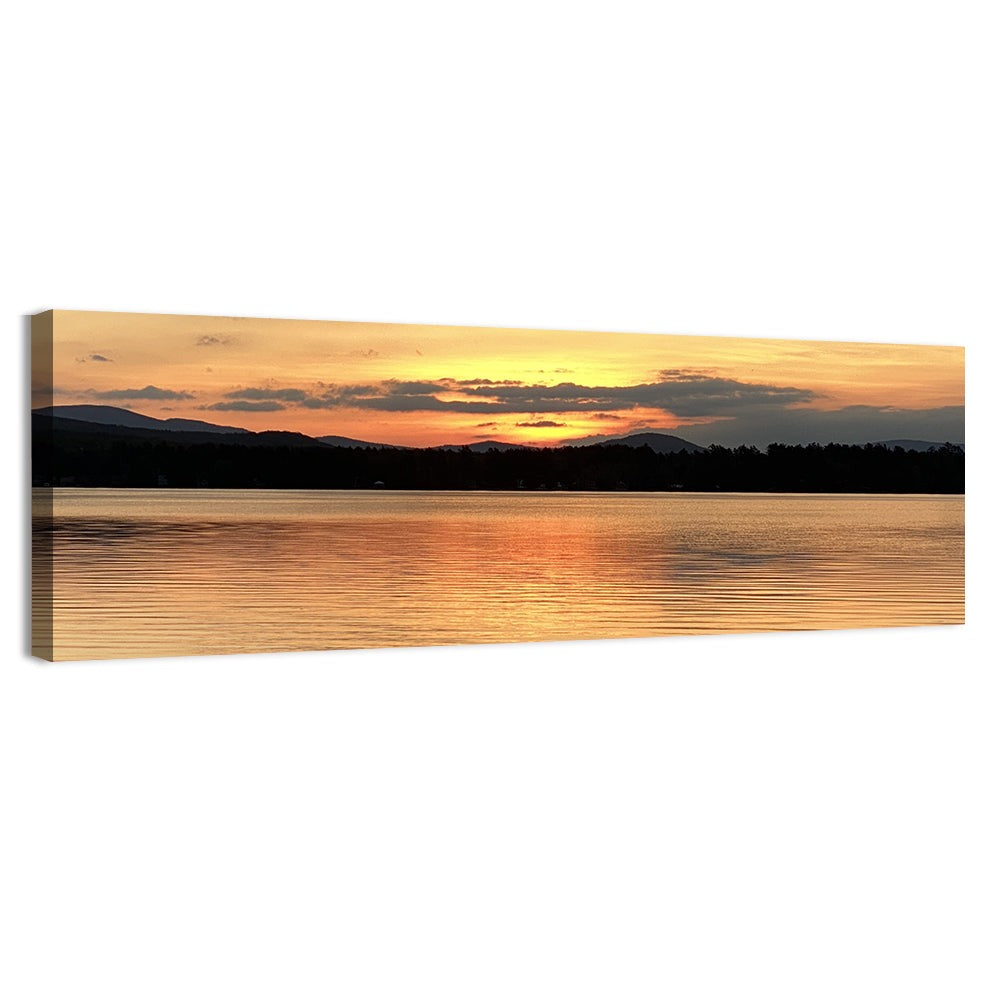 Lake Pleasant Golden Sunset Wall Art