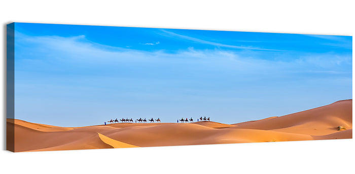 Merzouga Sand Dunes Wall Art as a canvas print