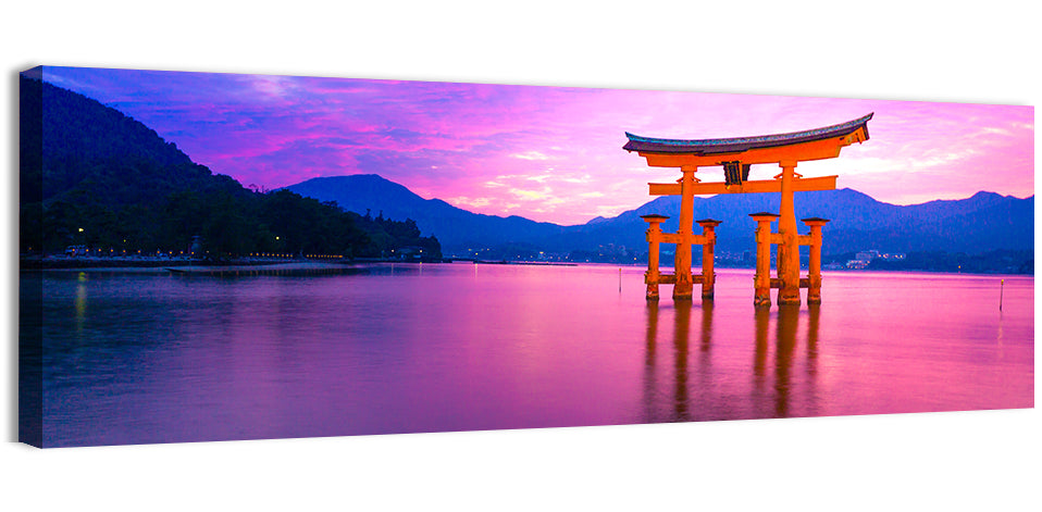Miyajima Torii at Sunset Wall Art