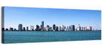 Miami Skyline Over Calm Blue Water Wall Art