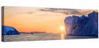 Ilulissat Glacier Sunset Wall Art