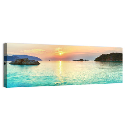Con Dao Sunrise Over Turquoise Sea Wall Art