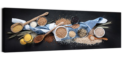 Assorted Grains in Bowls Wall Art