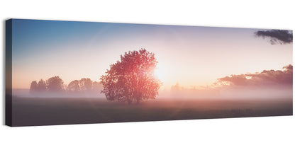 Morning Tree Silhouette Wall Art