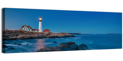 Portland Head Light at Dusk Wall Art