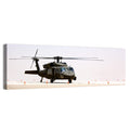 Side Profile Military Helicopter Wall Art