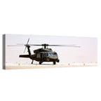 Side Profile Military Helicopter Wall Art