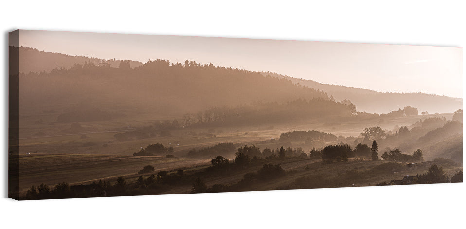 Misty Morning Lake Czorszczynskie Wall Art