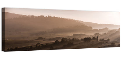 Misty Morning Lake Czorszczynskie Wall Art